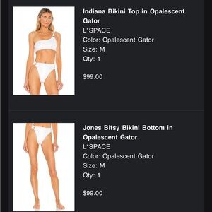 L*SPACE Indiana Bikini Top - Opalescent White